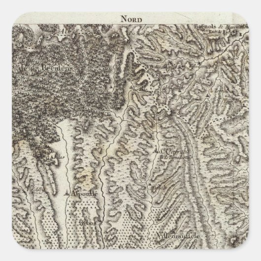 Bellegarde Quadratischer Aufkleber (Vorderseite)