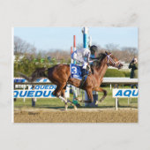 Bellera by Bernardini winning the Comely Stakes Postkarte (Vorderseite)