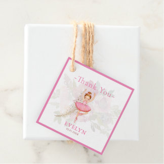 Bellerina Dancer | Rosa Blumenballett Geburtstag Geschenkanhänger