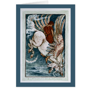 Bellerophon auf Pegasus