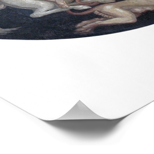 Bellerophon auf Pegasus Poster (Ecke)