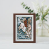 Bellerophon auf Pegasus Postkarte (Stehend Vorderseite)