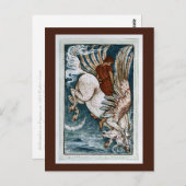 Bellerophon auf Pegasus Postkarte (Vorne/Hinten)