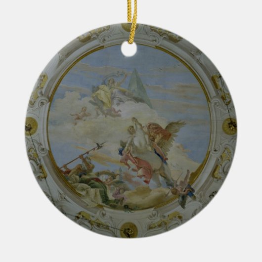 Bellerophon, das Pegasus, c.1746-47 (Fresko, Keramikornament (Vorne)