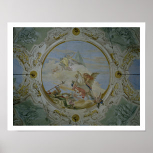 Bellerophon, das Pegasus, c.1746-47 (Fresko, Poster
