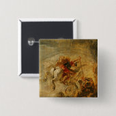 Bellerophon, das Pegasus kämpft die Chimären Button (Vorne & Hinten)