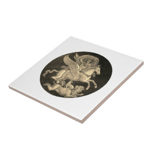 Bellerophon on Pegasus Fliese