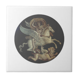 Bellerophon on Pegasus Fliese