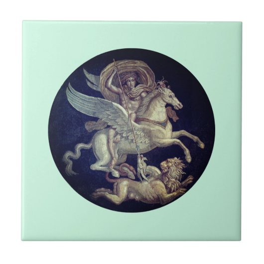 Bellerophon on Pegasus Fliese (Vorderseite)