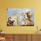 Bellerophon, Pegasus reitend, Chimera spielen, Leinwanddruck (Insitu (Wohnzimmer))