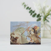 Bellerophon, Pegasus reitend, Chimera spielen, Postkarte (Stehend Vorderseite)