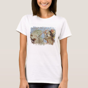 Bellerophon, reitenpegasus, die Chimären tötend, T-Shirt