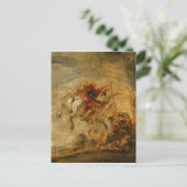 Bellerophon Riding Pegasus Kampf gegen die Chimera Postkarte (Stehend Vorderseite)