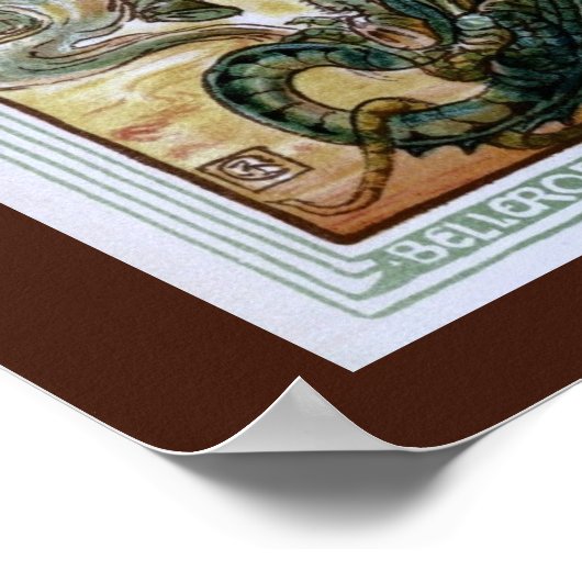 Bellerophon spielt Chimera Poster (Ecke)