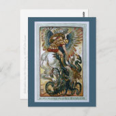 Bellerophon spielt Chimera Postkarte (Vorne/Hinten)