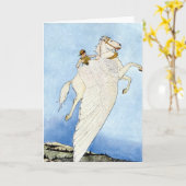 Bellerophon und Pegasus Karte (Gelbe Blume)