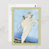 Bellerophon und Pegasus Postkarte (Vorne/Hinten)