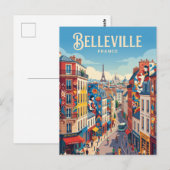 Belleville Frankreich Postkarte (Vorne/Hinten)