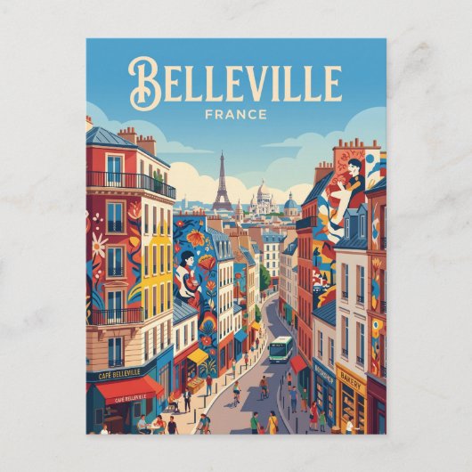 Belleville Frankreich Postkarte (Vorderseite)