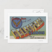 Belleville, Illinois - Große Briefmarkenszenen Postkarte (Vorne/Hinten)