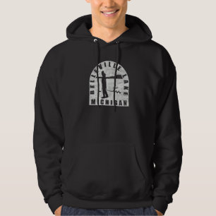Belleville Lake Eisangeln Michigan Hoodie