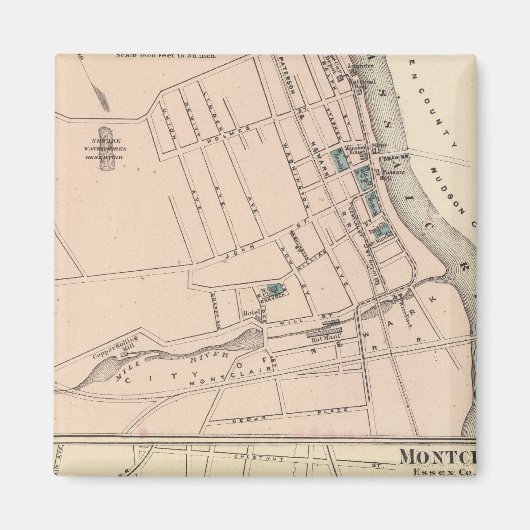 Belleville, Montclair, NJ Magnet (Vorne)