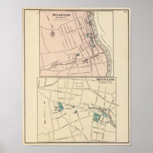 Belleville, Montclair, NJ Poster (Vorne)