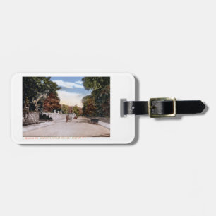 Bellevue Ave., Newport RI Vintage-Postkarte Gepäckanhänger