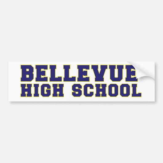 Bellevue Highschool Autoaufkleber (Vorne)