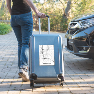 Bellevue Map Aufkleber