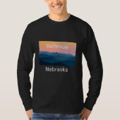 Bellevue Nebraska Mountain sunset hometown T-Shirt (Vorderseite)