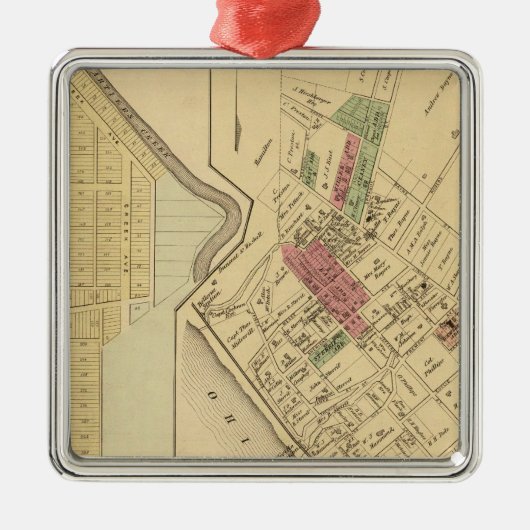 Bellevue Ornament Aus Metall (Vorne)