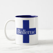 Bellevue, Schriftart Wars Tasse (Links)