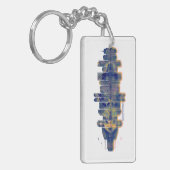 Bellevue Skyline Schlüsselanhänger (Vorderseite links)