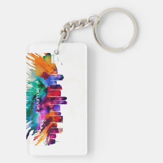 Bellevue Skyline Schlüsselanhänger (Rückseite)