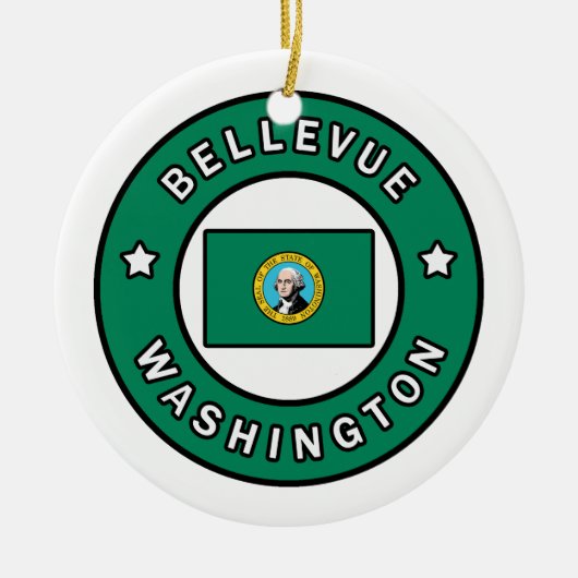 Bellevue Washington Keramik Ornament (Vorne)