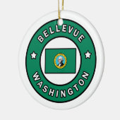 Bellevue Washington Keramik Ornament (Links)