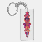 Bellevue Washington Skyline Schlüsselanhänger (Vorderseite links)