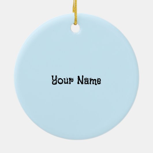 Bellflower Black Horse Ornament (Hinten)