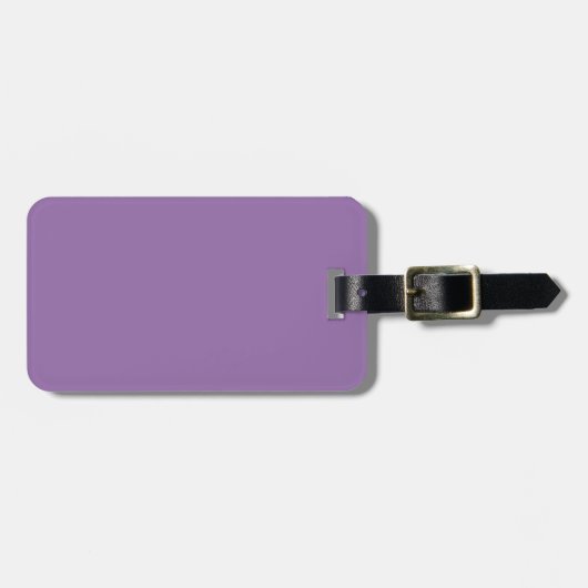 Bellflower Violet Elegante Modefarbe Gepäckanhänger (Vorderseite horizontal)