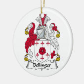 Bellinger Familienwappen Keramik Ornament (Links)