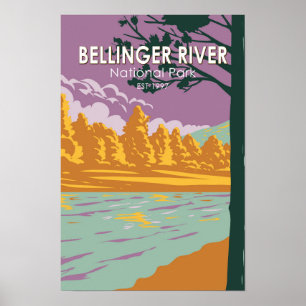 Bellinger River National Park Australien Vintag Poster