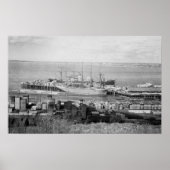 Bellingham, WA Docks View Lumberschiffe Poster (Vorne)