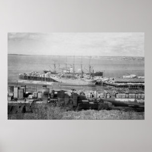 Bellingham, WA Docks View Lumberschiffe Poster