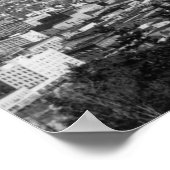 Bellingham, WA Town View von Sehome Hill 2 Poster (Ecke)