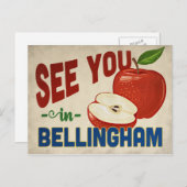 Bellingham Washington Apple - Vintage Travel Postkarte (Vorne/Hinten)