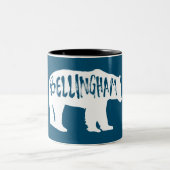 Bellingham Washington Bear Zweifarbige Tasse (Mittel)