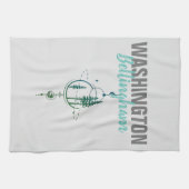 Bellingham Washington Geometric Trees Geschirrtuch (Horizontal)