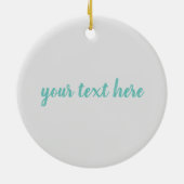 Bellingham Washington Geometric Trees Keramik Ornament (Hinten)