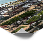 Bellingham, Washington - Luft aus der Stadt Poster (Ecke)